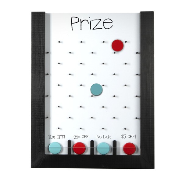 Ilyapa Tabletop Plinko Board Game - 13x17 Inch Portable Prize