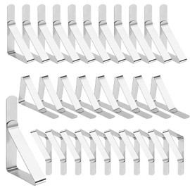 selizo Pack of 30 Tablecloth Clips, Stainless Steel, Table Cover Clips for Indoor and Outdoor Use, Table Clips for Picnics, Parties, Weddings, Dinners, Schools