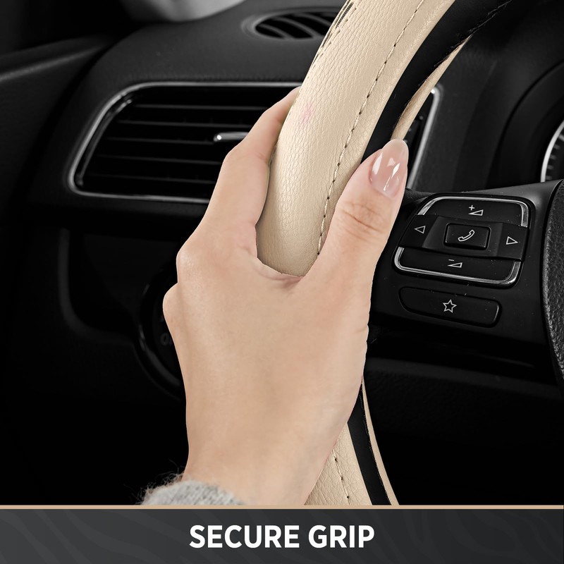 Road Comforts D-Type Steering Wheel Cover - Made with PVC