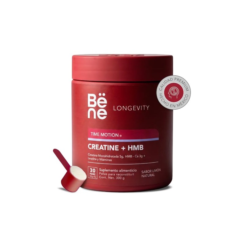 Creatina + HMB Suplemento Alimenticio 300g - Creatina Monohidratada 5g,