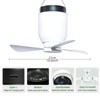 HOYECHI Camping Accessories Fan with Light - Portable Rechargeable Tent