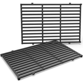 QuliMetal 17.5" Grill Grates for Weber Spirit 300 and Spirit II 300 Series, Spirit E/S-310 E/S-320 E/S-330, Spirit 700, Genesis Silver/Gold B & C, Genesis 1000-3500, Cast Iron Part for Weber 7638 7639