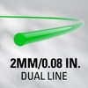 Greenworks Trimmer Head 2mm Double Line 5m 2938707 for 2×24V