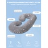 INSEN Pregnancy Pillow,Maternity Body Pillow with Velvet Cover,C Shaped Body