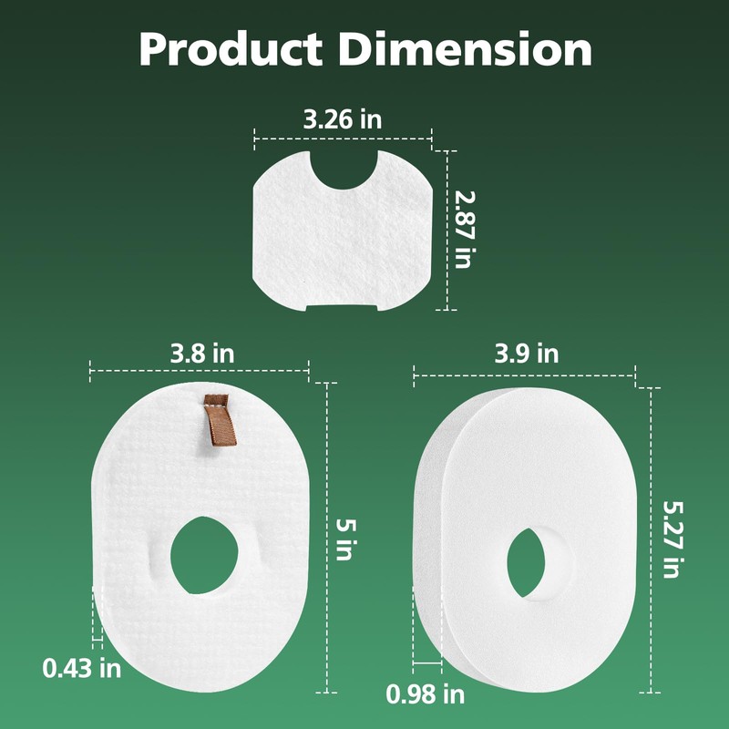 6 Pack Filter Replacement for Shark Rocket Vacuum HV300 HV301