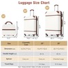 Merax Luggage Set 2 Piece Suitcase Set with Cosmetic Case