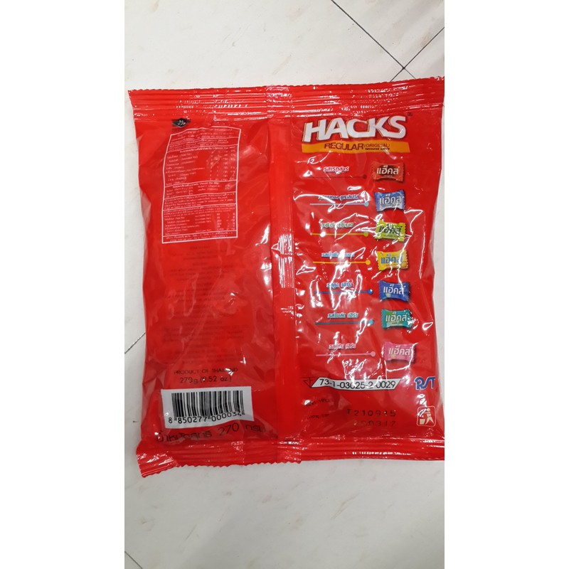 Hacks Regular (Original) Flavoured Candy 100 Pieces