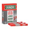 Dixon 52012 Lumber Marking Crayons, Soft Red, 4-1/2 x 1/2"