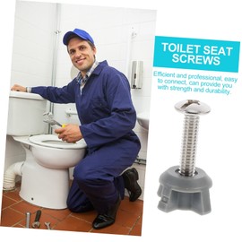 TEHAUX Toilet Seat Hinge Bolts Essential Accessories Fit for Bathroom Wc Toilet Bowl