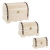 Ideen mit Herz Wooden Treasure Chests with Metal Clasp, Various