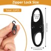 Phinus Lock Combo, Total 21PCS Clips Anti-Theft, S Shaped Zipper