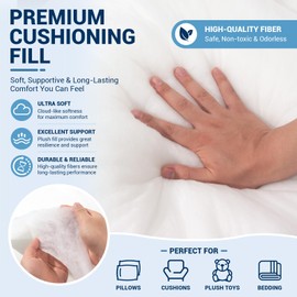 Polyester Batting for Cushions, 200 GSM, 1/2 in Thick, 36 in x 3 yd
