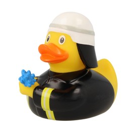 Lilalu Fireman Rubber Duck Bath Toy, Various, 8x8x30.5 cm