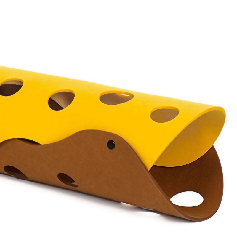 Felt Cat Tunnel Abrasion Resistant Interactive Collapsible Universal Cat Tunnel