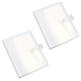 Pine & Linen 2 Pack 3.65 * 5.1inch(93mm*130mm) Durable Index Card Holders, Clear Organizer Pouches Lightweight Binder, Versatile Book for Note/Study/Recipe