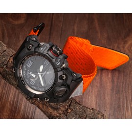 Watch Band Strap for Casio G-shock GWG-1000 GWG1000,Super Rugged Nylon Sports Strap