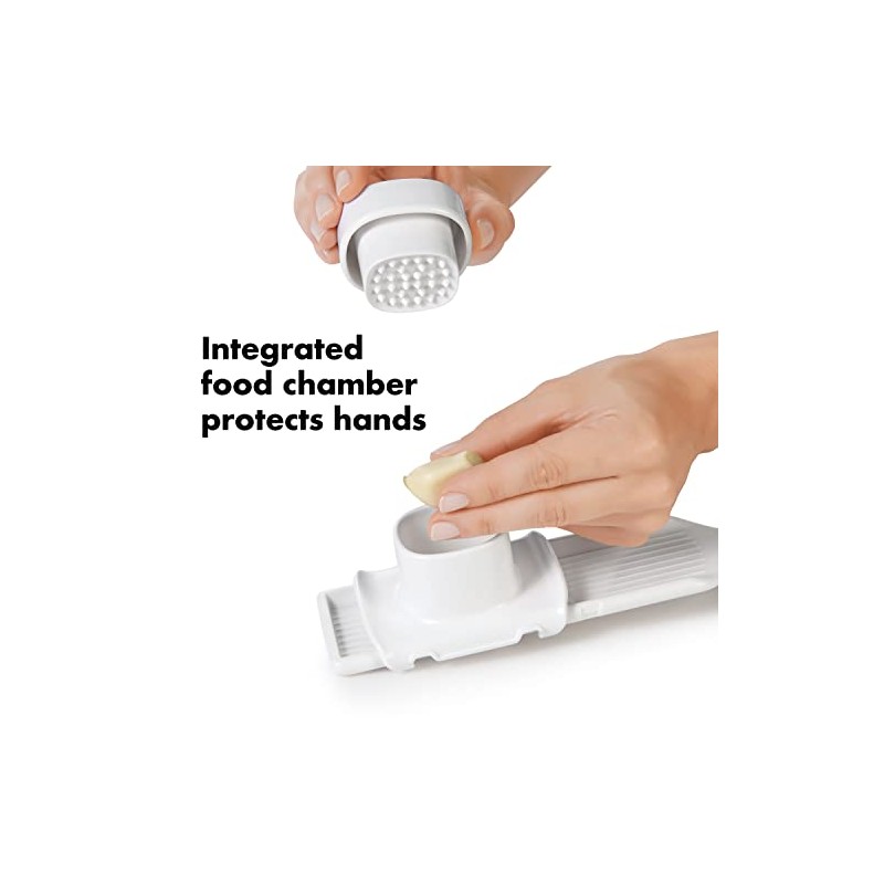 OXO Good Grips - Mandolina, Rebanador de ajo, Blanco