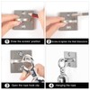 4 Pcs Wall Screw Mount Crowd Control stanchions Safety barriers