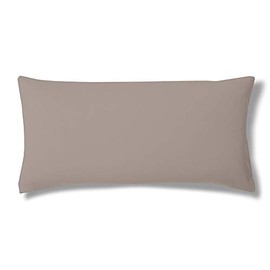 ESTELLA Kissenbezug Feinjersey | Kiesel | 40x80 cm | ideale Passform und praktischer Reißverschluss | trocknerfeste und bügelfreie Kissenhülle aus 100% Baumwolle