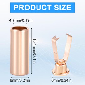 Ymapinc 12pcs Gold Shoe Lace Ends Tips, Metal Shoestrings Ends for Shoelace Belt Cords Hat Cords Jackets Replacement - Zinc Alloy