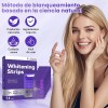 Tiras Blanqueadoras De Dientes Moradas - Sesión-14 Piezas