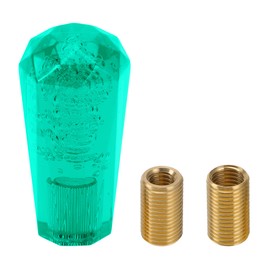 TUCKBOLD Car Shift Knob 10cm | Front Shift Lever Knob Universal for Automatic and Manual Vehicle Acrylic Green with 2 Adapter 1 Set