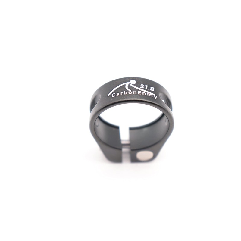 Aluminium bicycle seat clamp screw, 31.8 mm from CarbonEnmy., black