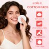 ICOTLE 200 rondas grandes de algodón, almohadillas de algodón 100%