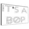 Hippowarehouse It's a bop Printed Canvas 41cmx61cm Wall Art Design