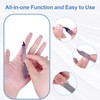 Fingernail Files (12 Pack), Metal Nail Files for Natural Nails,