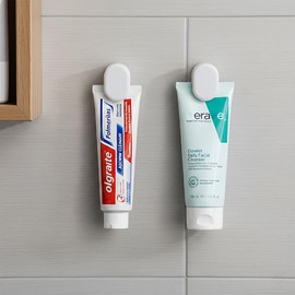 3-Pack Toothpaste Holders Wall Mounted, Adhesive Tube Clips for Bathrooms