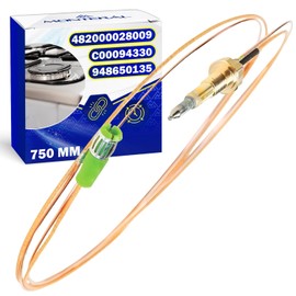 Thermocouple with magnetic connection, length 750 mm, for hobs with original code C00094330 for Indesit for Ariston 482000028009 for Whirlpool 948650135 for Smeg - MONTERAL