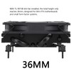Thermalrlght AXP90 X36 Black Low Profile CPU Air Cooler, with