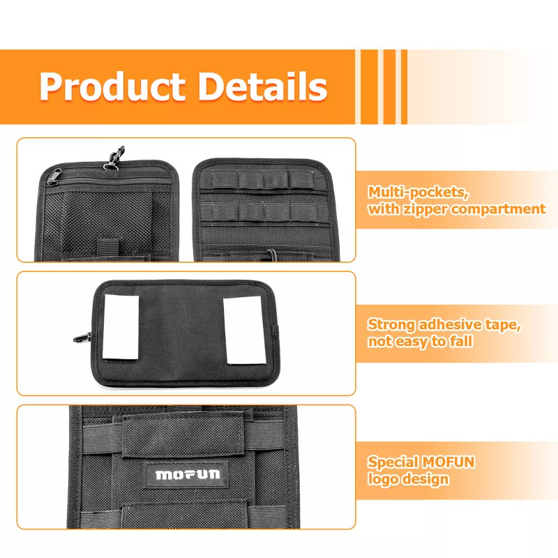 MOFUN Motorcycle Saddlebag Organizers for Harley Hardbags Internal Tool Bags