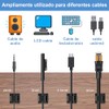 100 Piezas Organizador de Cables ，Clips Organizador de Cables Autoadhesivo，Grapas