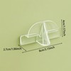 Dexprosy 6Pcs Wall Mounted Eyeglass Holder – Clear Sunglasses Storage
