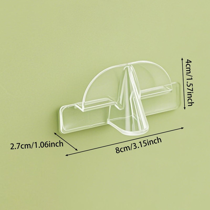 Dexprosy 6Pcs Wall Mounted Eyeglass Holder – Clear Sunglasses Storage