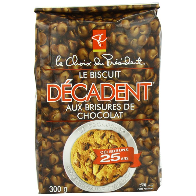 President's Choice Decadent Chocolate Chip Cookie, 300g/10.6oz, (3 Pack) {Imported