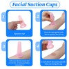 guduling 4 Pcs Facial Cups,Silicone Mini Facial Cupping Tool,Anti Cellulite