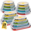 Collapsible Food Storage Containers with Lid & Air Vent, 16