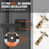 Matte Black Passage Door Handle 5 Pack Reversible Lever for