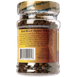 Rani Black Pepper Whole (Peppercorns), Premium Indian MG-1 Grade 3oz (85g) ~ Gluten Free, Non-GMO, Natural Perfect size for Grinders!