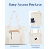 Prite Laptop Tote Bag for Women Waterproof Shoulder Bag with