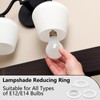 GOTFUN 10 Pack LampShade Reducer Ring, E27 to E14 Plastic