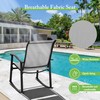 Shintenchi 3 Piece Rocking Bistro Set, Outdoor Furniture with Rocker