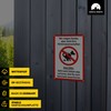 Set of 2 Sign Dogs Kacken verboten (20 x 30