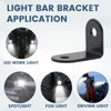 Biqing 2PCS LED Light Bar Side Mounting Brackets Universal Double