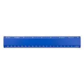 Alumicolor Aluminum Desk Ruler, 8IN, Blue
