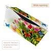 2 Pack Tissue Box Cover Holder, Spring Flowers Butterflies Tulips