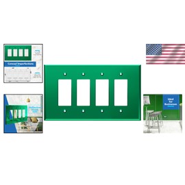 Oversized Reflective Acrylic Wall Plate for Decorator Switches - 5.25" x 8.88"